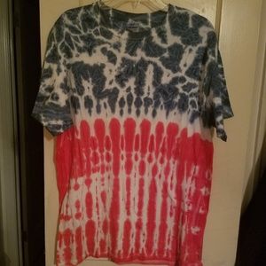 Dye Red and Blue T shirt